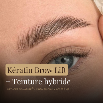 Kératin Brow Lift + teinture hybride