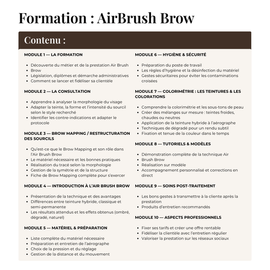 FORMATION AIR BRUSH BROW