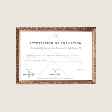 FORMATION RESTRUCTURATION DES SOURCILS + ÉPILATION AU FIL